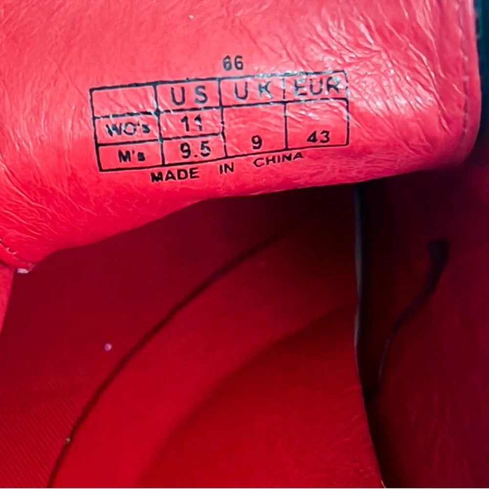 PF Flyers Brogue Men’s Black Leather Wingtip Sneakers Mens Sz 9.5 Womens Sz 11 - Picture 13 of 14